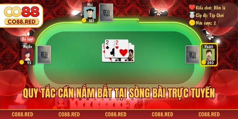 Quy tắc cần nắm bắt tại sòng bài trực tuyến